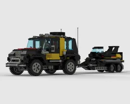 5581 Model D - Jeep w Trailer & Boat