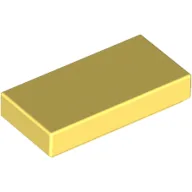 Tile 1 x 2 with Groove / Bright Light Yellow