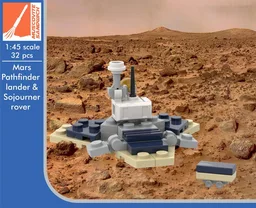 Pathfinder lander and Sojurner Rover [Minifig/ 1:45 scale]