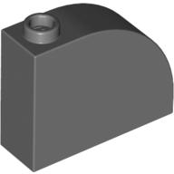 Lego Brick Curved 1 x 3 x 2 / Dark Bluish Gray