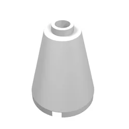 Cone 2 x 2 x 2, Open Stud / White