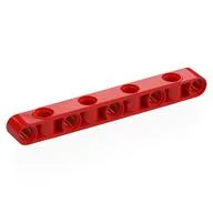 Technic Beam 1 x 9 Thick with Alternating Holes / Red