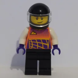Racer, Coral Race Jacket, Black Helmet