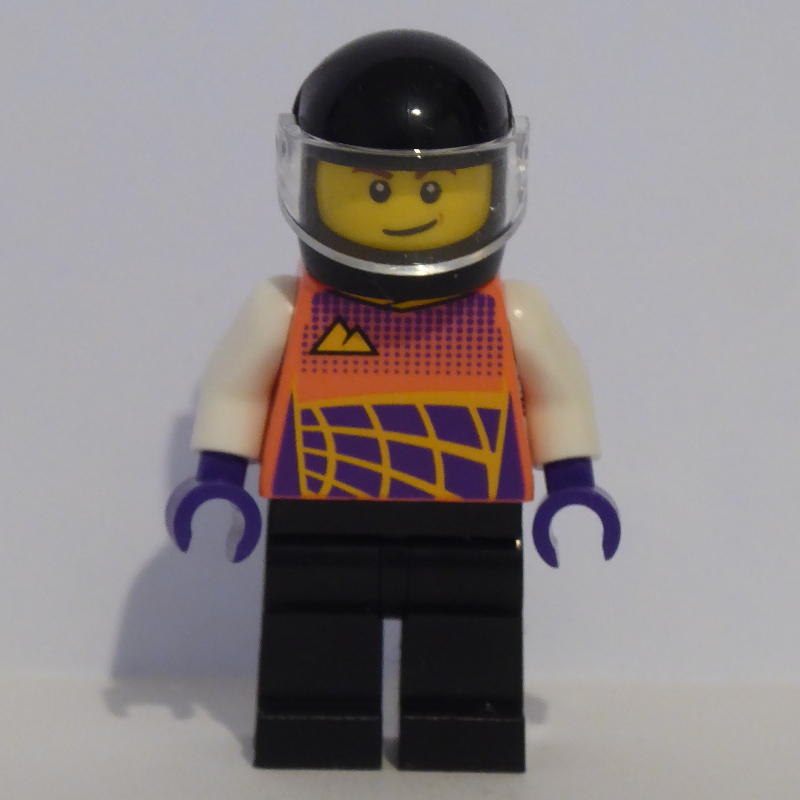 Lego Racer, Coral Race Jacket, Black Helmet