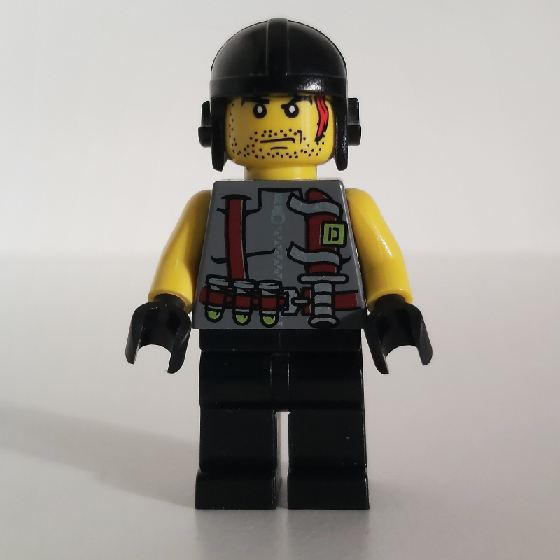 Lego Digger with Knife on Vest