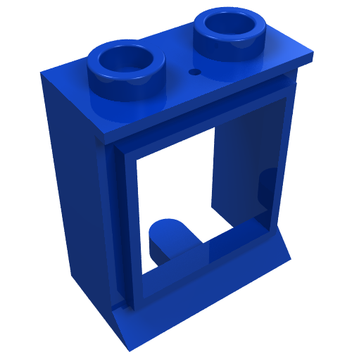 Lego Window 1 x 2 x 2 Classic, Extended Lip, Hollow Studs [no Glass]