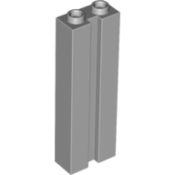 Lego Brick Special 1 x 2 x 5 with Groove / Light Bluish Gray