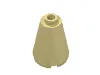 Cone 2 x 2 x 2, Open Stud / Light Yellow