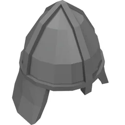 Helmet Castle with Neck Protector / Pearl Dark Gray