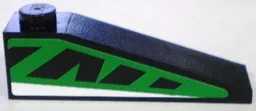 Slope 18 4 x 1 with Green and Black Pattern, Model Right (Sticker) - Set 8898