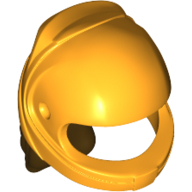 Lego Hair and Helmet, Curly, Dark Brown pattern