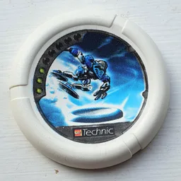 Large Figure Throwing Disk, Ski / Ice, 3 Pips, Ski Throwing Disk Print / White