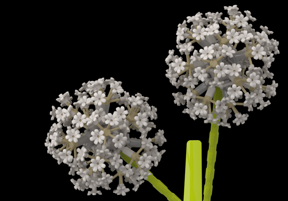 Lego White Allium