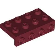 Bracket 2 x 4 - 1 x 4 / Dark Red
