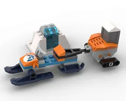 sled and ice cave