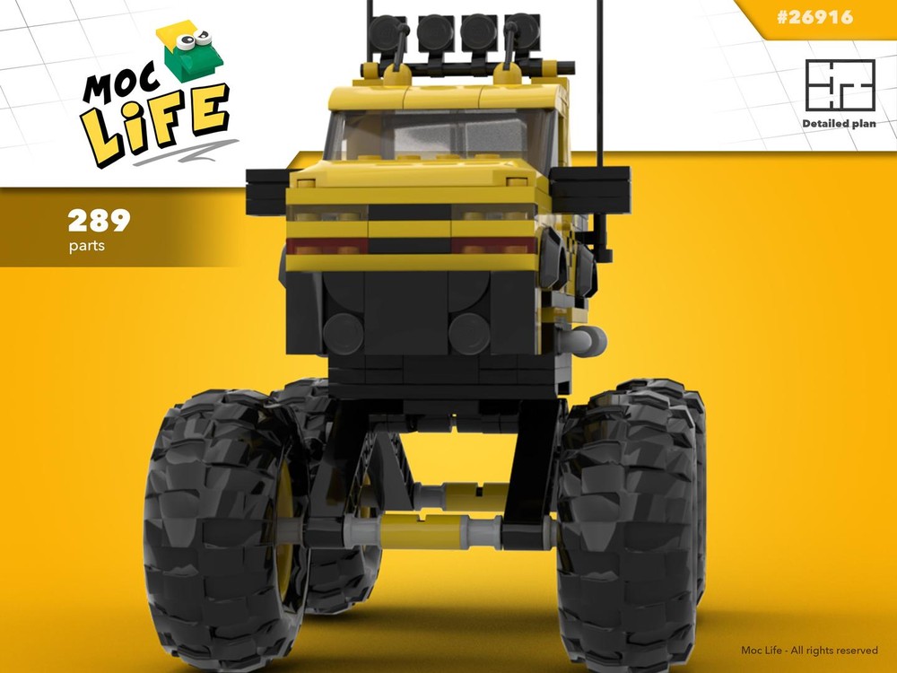 Lego Chevrolet Silverado 1500 monster truck