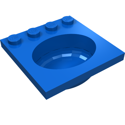 Lego Sink 4 x 4 with Elliptical Basin / Blue