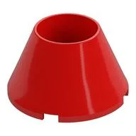 Cone 4 x 4 x 2 Hollow No Studs / Red