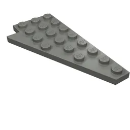 Wedge Plate 8 x 4 Wing Right with Stud Notch / Dark Bluish Gray