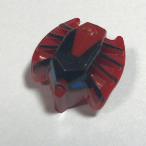 Lego Minifig Head Special, Toa Mahri Jaller / Dark Red