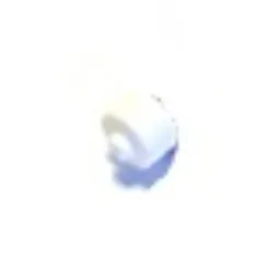 Pen Shaft Cap, End Piece / White