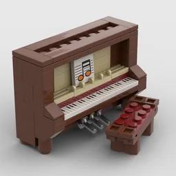 Upright Piano & Bench