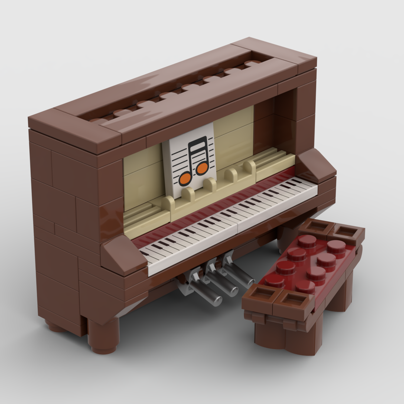 Lego Upright Piano & Bench
