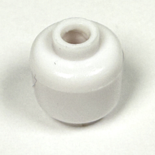 Lego Pen Bead, Round Small, Curved Edges / Cylinder with Spider-Man Head Print