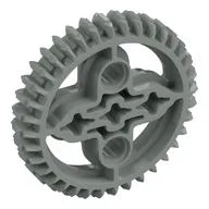 Technic Gear 36 Tooth Double Bevel / Light Gray