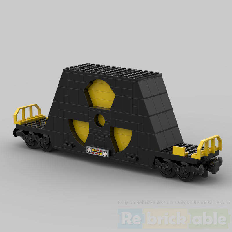 Lego nuclear waste train car