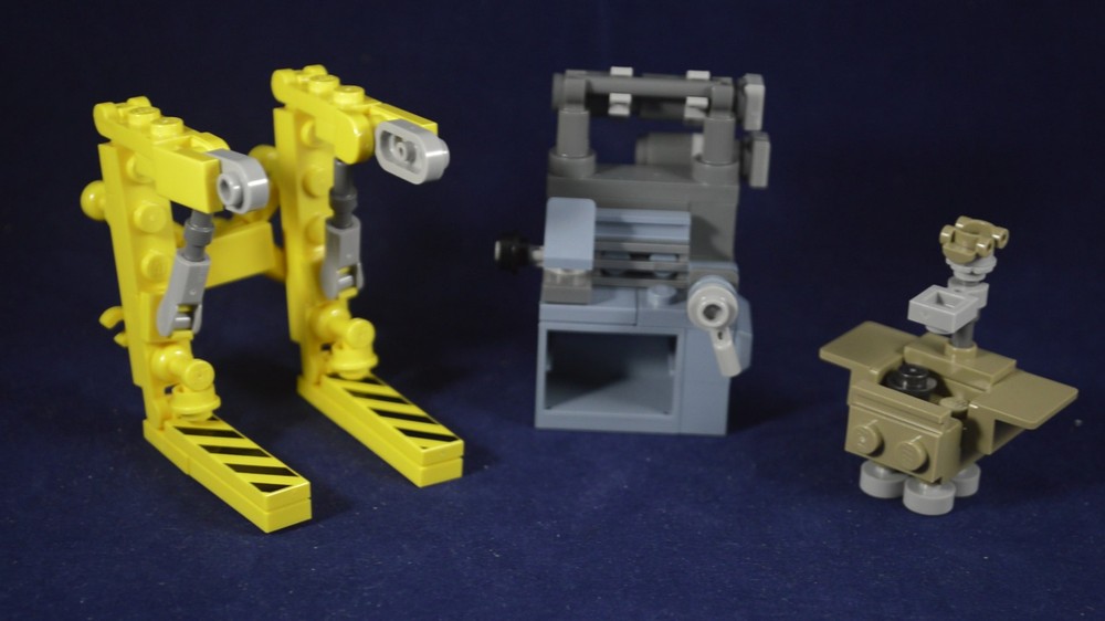 Lego Fallout Game Builds- Power Armor Station, Weapon's Workbench and CAMP Device