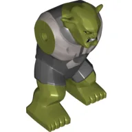 Body Giant, Green Goblin with Silver and Black Armor Print / Olive Green