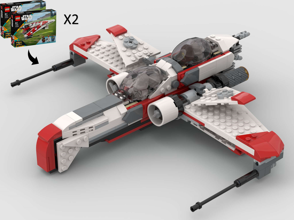 Lego ARC-170 Starfighter - Alternate Build of 2 x 75388 Bob's Starfighter
