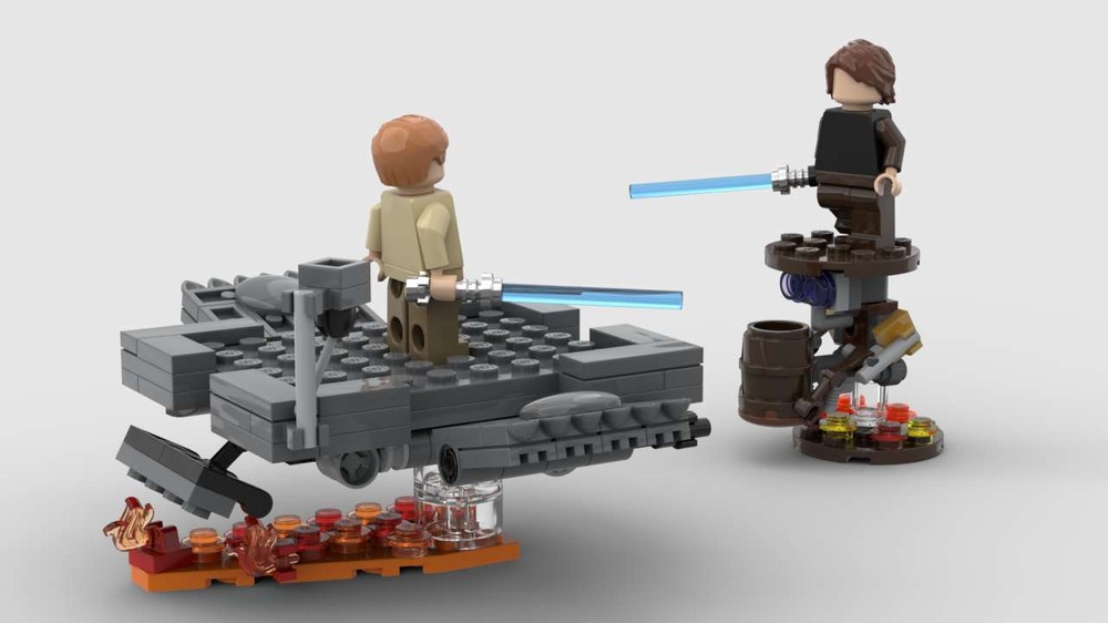Lego Battle of the Heroes - Mustafar Lava Skiff and DLC-13 Mining Droid