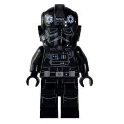 TIE Pilot, Printed Legs, 3 Silver Buckles on Belt