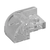 Brick Round, Curved 2 x 2 x 1, Corner / Trans-Clear