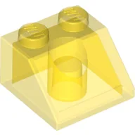 Brick Sloped 45° 2 x 2 / Trans-Yellow