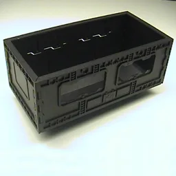 Container, Bin, Forklift Load [Complete Assembly] [Cybermaster] / Black