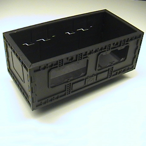 Lego Container, Bin, Forklift Load [Complete Assembly] [Cybermaster] / Black