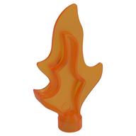 Lego Duplo Wave (Fire, Water, Flame) 2 x 1 x 5 with Non-Marbled Tip / Orange