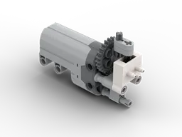 RC pneumatic valve V2 geared with PF