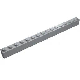 Brick 1 x 16 / Light Bluish Gray