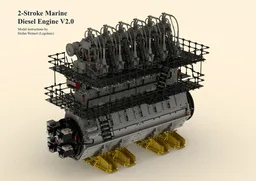 2-Stroke Marine Diesel Engine (BuWizz/Infrared Version)