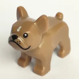 Animal, Dog, French Bulldog, Grumpy Face with Black Nose and Mouth, White Spot on Forehead Print / Dark Tan