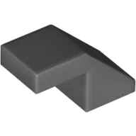 Brick Sloped 45° 2 x 1 with 2/3 Inverted Cutout and no stud / Dark Bluish Gray