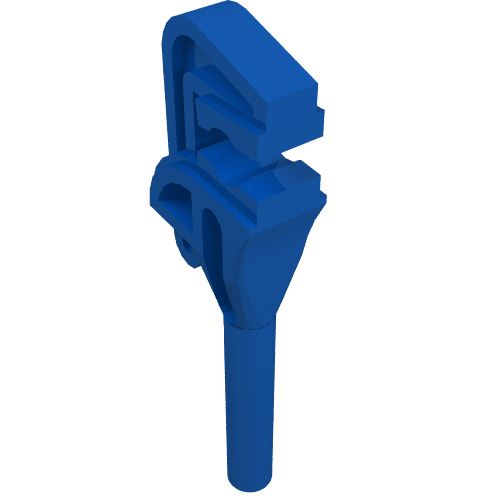 Lego Tool Pipe Wrench / Adjustable Spanner / Blue