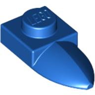 Lego Plate Special 1 x 1 with Tooth / Blue