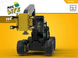 John Deere wheeled harvester