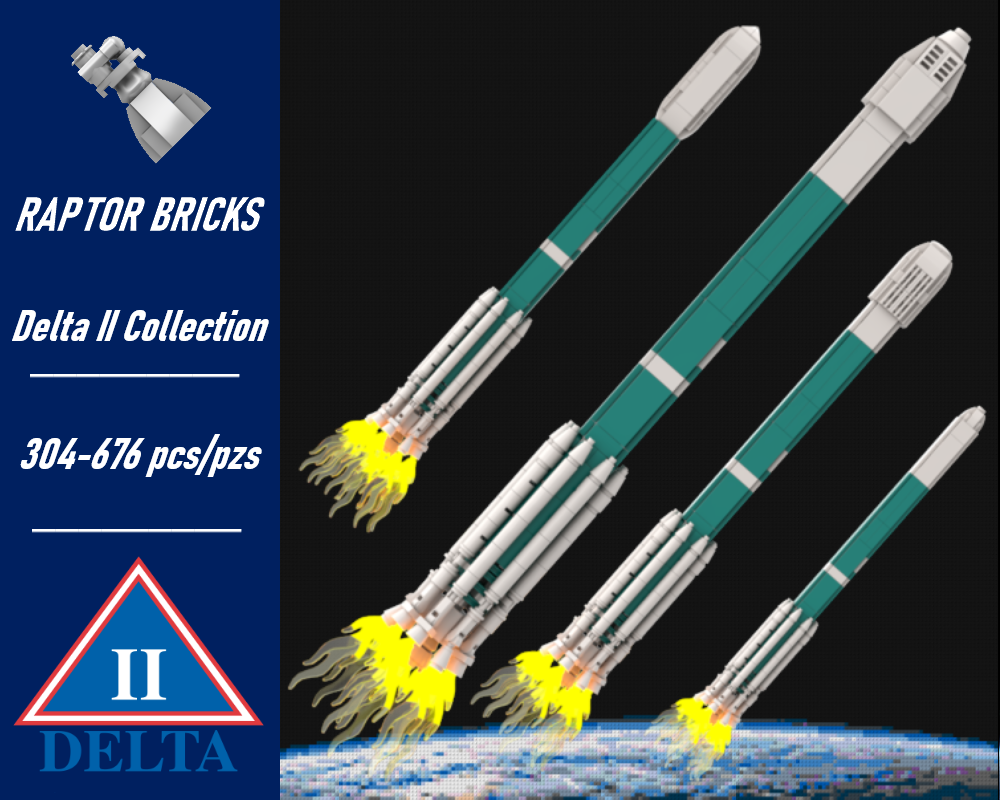 Lego Delta II Collection (at 1:110 scale)