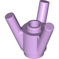 Lego Brick Round 1 x 1 with 3 Bars / Lavender